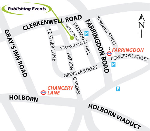 Map of the EC1, London area